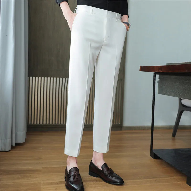 Old Money Dress Pants For Men High Quality Korean Luxury