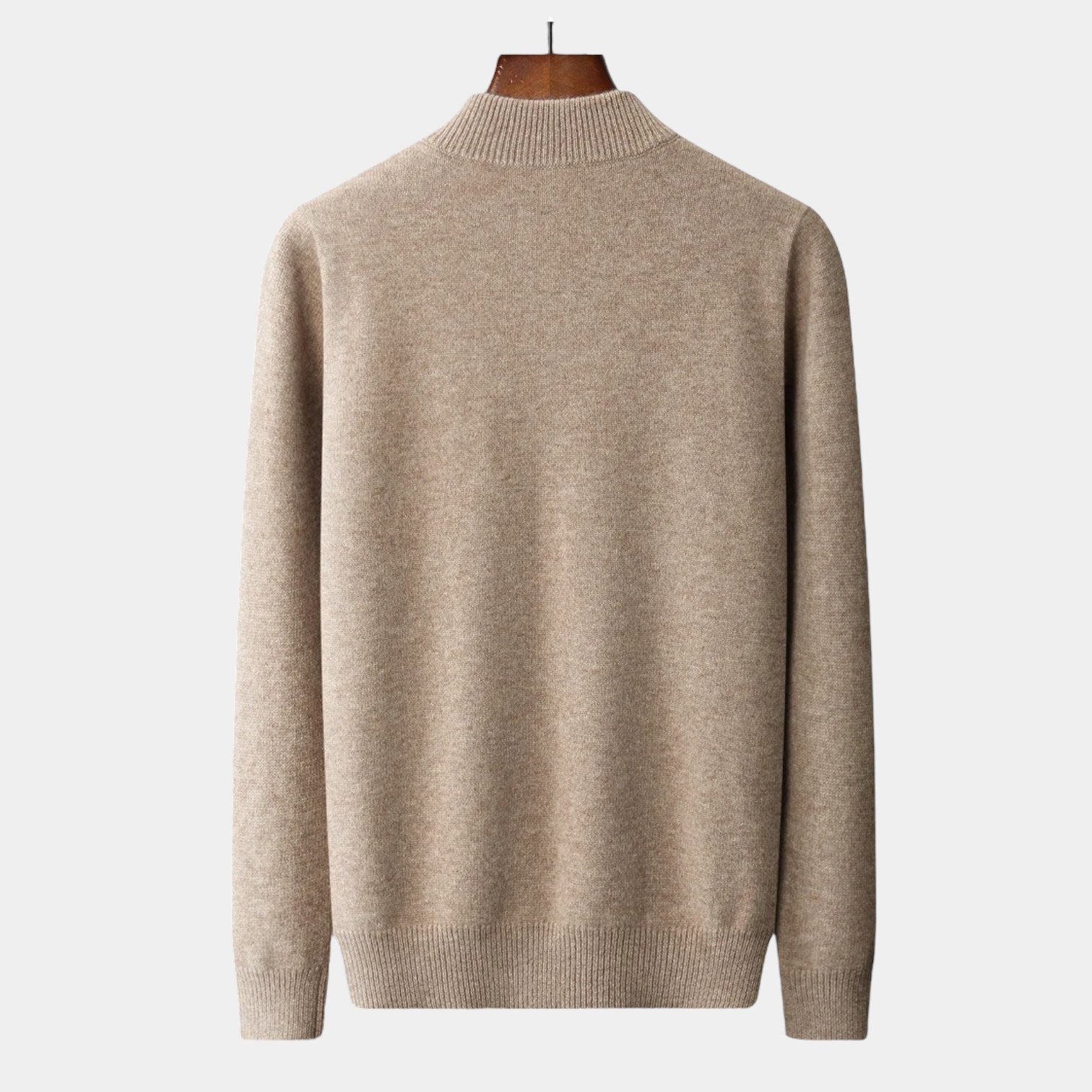 OLD MONEY Merino Wool Quarter-Zip Sweater