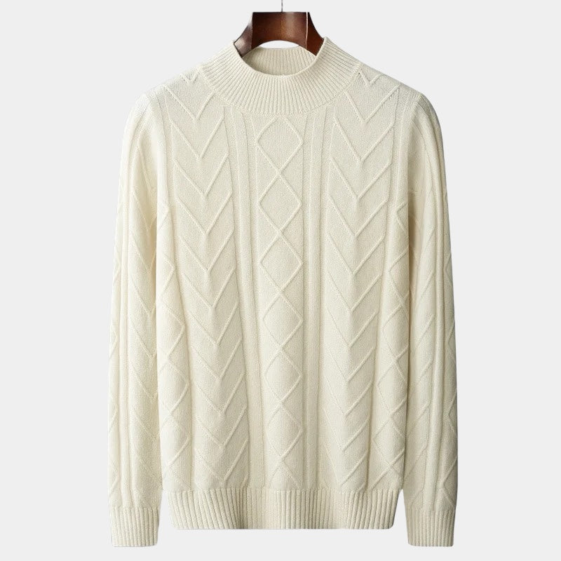 OLD MONEY Merino Wool Tressed Sweater